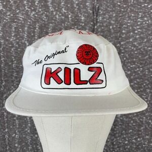 Vintage Kilz "The Original" Primer Paint B Strapback Adjustable White Hat‎